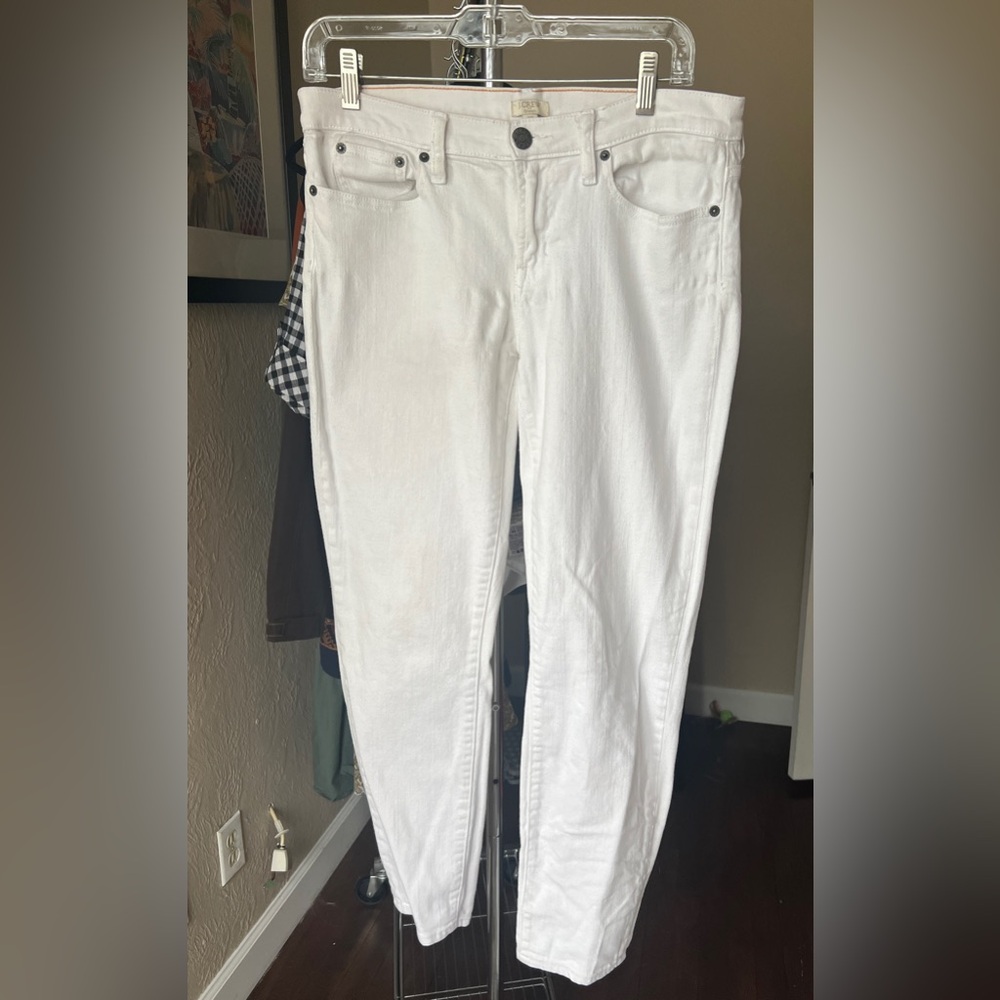 J. Crew straight leg white jeans. Size 30